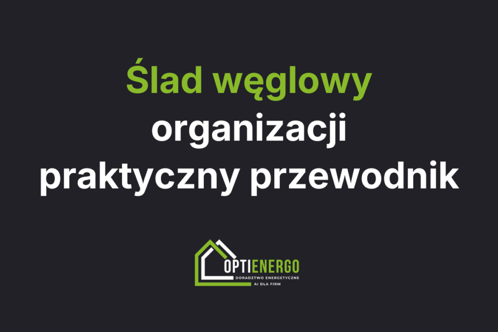 Ślad węglowy organizacji – praktyczny przewodnik dla przedsiębiorcy.